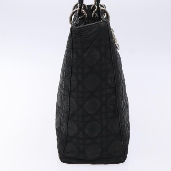DIOR Canage Hand Bag Nylon Black Silver - Picture 4 of 12